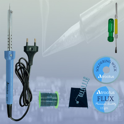 Atrocitus ATR105 Soldering Iron 60 watt Precision & Efficient Performance for Electronics 60 W Simple(Pointed Tip)