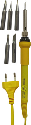 Inditrust Adjustable Temperature Soldering Iron 220Vwith 5pc Multi type Tips 60 W Temperature Controlled(Round Tip)