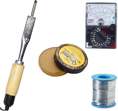 VMTRONIX SOLDERINGIRON125WPENCILIRONWITH ANALOGMULTIMETER 125 W Simple(Flat Tip)