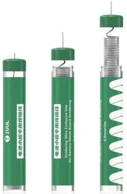 BABATOOLS 2UUL SOLDERING WIRE FOR BATTERY METAL BOARD SOLDERING 0.8MM*3M 60 W Simple(Round Tip)