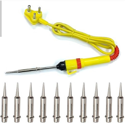 VMTRONIX SOL 25W IRON WITH 10 BITS 25 W Simple(Pointed Tip)