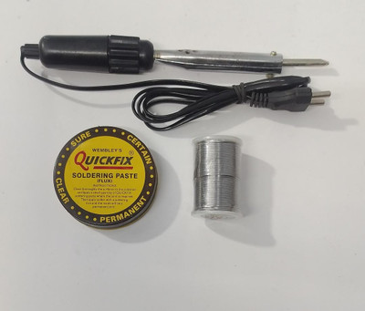 vtronix SOL 35 WATT BAKELITE WITH SOLDER WIRE 250 GM AND PASTE 35 W Simple(Round Tip)