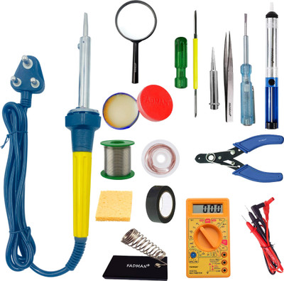 FADMAN Combo Pack of 15 Soldering Iron 60 W Simple(Flat Tip)