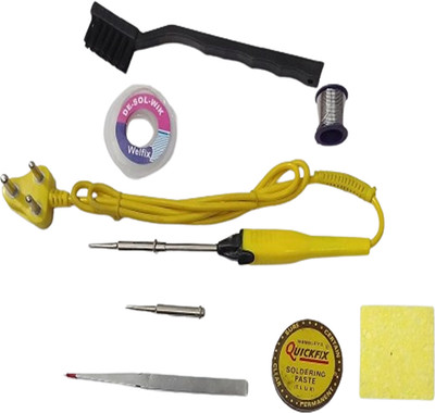 vtronix 25W YELLOW IRON PACKOF8 (WITH ESD BRUSH) 25 W Simple(Round Tip)