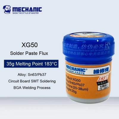 FIRSTART Mechanic XG-50 Premium Quality Soldering paste SMD Rework (35Grams) 0 W Temperature Controlled(Round Tip)