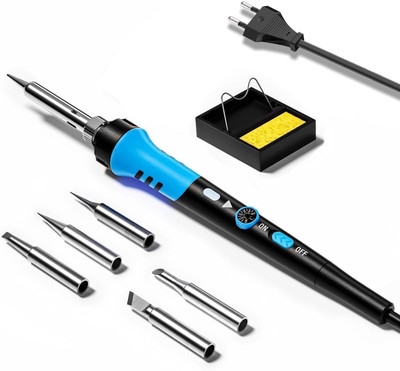 ZITRONIX Adjustable Temperature 60W Electric Soldering Kit 60 W Temperature Controlled(Pointed Tip)