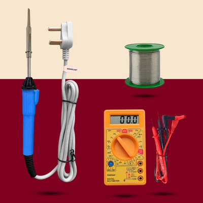 Ironclad Pro 3-in-1 Soldering Master Kit 25 W Simple(Flat Tip)