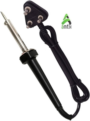 AMTIX soldering iron 60 watts of power and reaches working temperature 60 W Temperature Controlled(Round Tip)