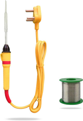 FADMAN Electronic 2in1 Mobile Soldering Iron Equipment Tool Combo Kit Set with Wire 25 W Simple(Flat Tip)