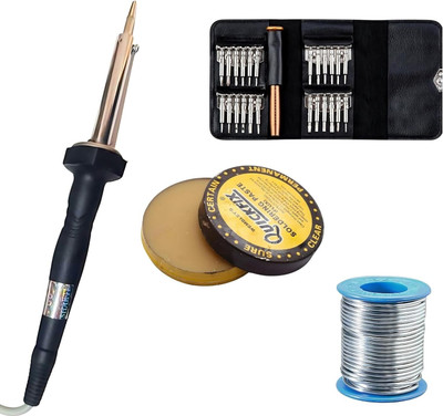 VMTRONIX 50W ROUND SOLDERING IRON 25 IN ONE SCREWDRIVERS SET 50 W Simple(Round Tip)