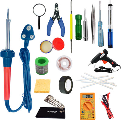 FADMAN Pack of 17 Type 17 Basic Soldering Iron Kit 60 W Simple(Flat Tip)