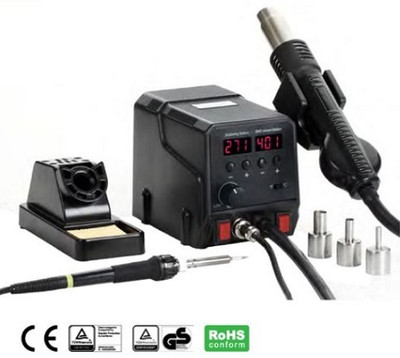 PBSS MetroQ MTQ 978 SMD ReWork Station 2 in 1, 60 W Temperature Controlled(Round Tip)
