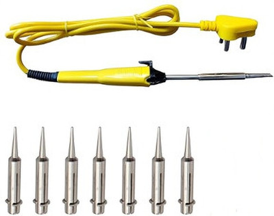 VMTRONIX SOL YEL IRON WITH 7 BITS 25 W Simple(Round Tip)