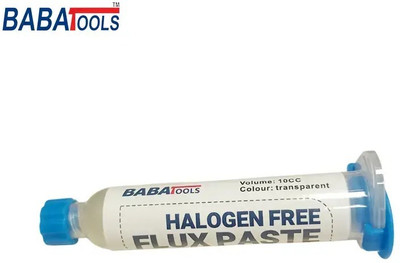 BABATOOLS BABA SD360 Halogen Free Soldering Flux Paste Transparent Welding Flux Paste 10cc 0 W Temperature Controlled(Flat Tip)