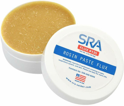 SRA Soldering Products Rosin Paste Flux In A 2 Oz Jar Model: Fls135 0 W Simple(Pointed Tip)