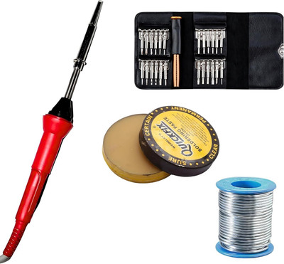 VMTRONIX SOLDERINGIRON35WROUNDSOLDERWIRE25INONESCREWDRIVERSET 35 W Simple(Round Tip)
