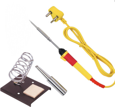ROYALSONS Iron with stand 25 W Temperature Controlled(Flat, Pointed, Round Tip)