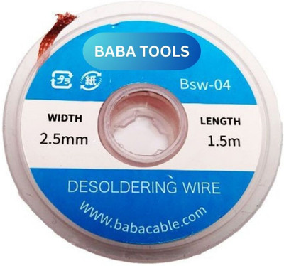 BABATOOLS BSW 04 Desoldering Wire 2.5mm 1.5m 25 W Simple(Round Tip)
