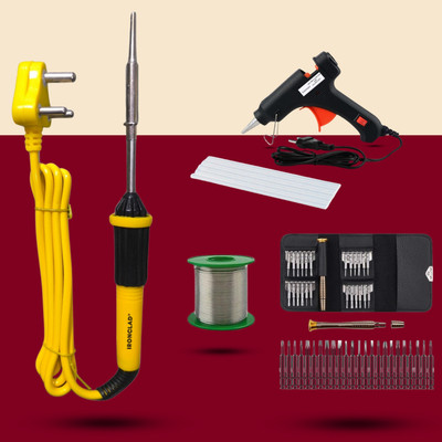 Ironclad Pro 5-in-1 Mobile Soldering Master Kit 25 W Simple(Flat Tip)