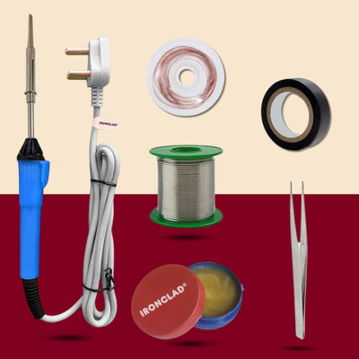 Ironclad Pro 6-in-1 Mobile Soldering Master Kit 25 W Simple(Flat Tip)