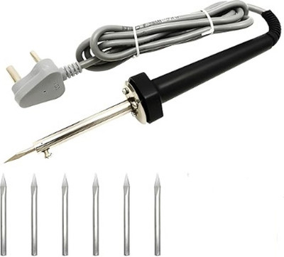 VMTRONIX SOL 30 WATT SOLDERING IRON WITH 6 SPARE BITS 30 W Simple(Pointed Tip)