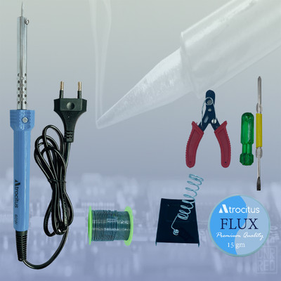 Atrocitus ATR086 Soldering Iron 60 watt Precision & Efficient Performance for Electronics 60 W Simple(Pointed Tip)