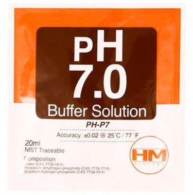 HM DIGITAL pH-P7 Scientifically-formulated pH solution with accuracy ± 0.02 for nutrients 20 ml Solution Basin(Pack of 1)