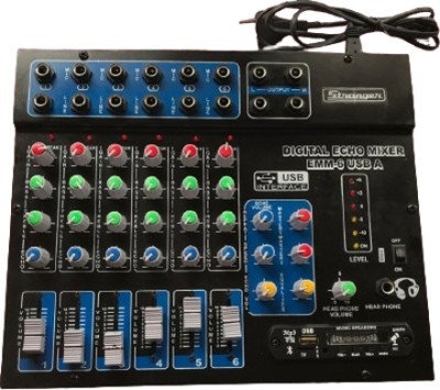 soundcraft EMM 6 Stranger 6 Channel Echo Mixer crisp sound with digital system with USB Digital Sound Mixer