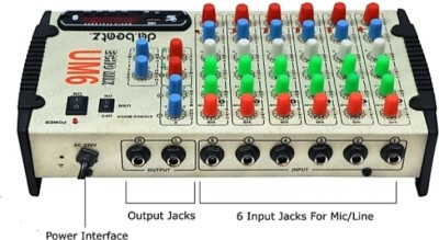 soundcraft stanger um6 6channel with echo Digital Sound Mixer