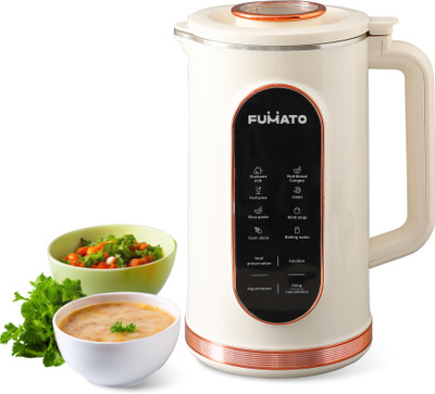 FUMATO Soup Maker | Automatic Nut Milk Maker 1.5 L Vegan Milk Machine Auto Shutoff Soup Maker
