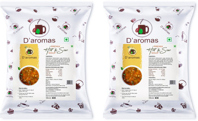 D'aromas Instant Hot & Sour Soup Premix Powder|Gluten Free,No Artificial Flavour & Colour(1 kg)