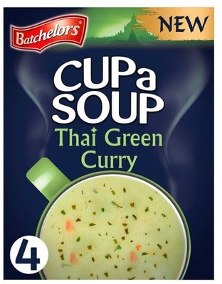 Batchelors Instant Cup A Soup | ( 4 Sachets ) Thai Green Curry(69 g)