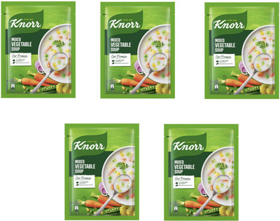 Knorr CLASSIC MIXED VEGETABLE SOUP PACK OF 5 42 GRAMS EACH(Pack of 5, 210 g)