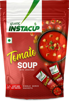 ATLANTIS Instacup Tomato Soup Sachets & Croutons (18 Sachets x 20g ) | Single Serve(360 g)