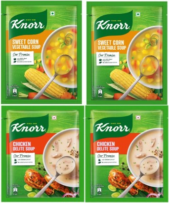 Knorr Chiken Delight & Sweet Corn Veg(Pack of 4, 170 g)