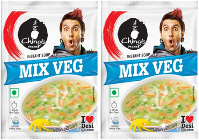 Ching's Secret Mix Veg Soup(Pack of 2, 110 g)