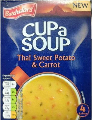 Batchelors Instant Cup A Soup | Thai Sweet Potato & Carrot Soup(86 g)