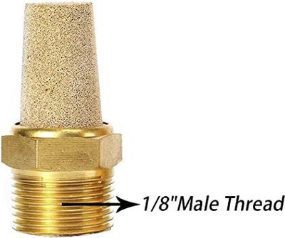 PADMAVATHI ENTERPRISES 1/8 Air Exhaust Silencer Muffler - Pack Of 2 Copper Spark Plugs(Pack of 1)