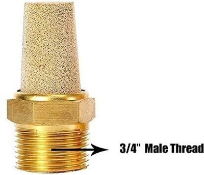 PADMAVATHI ENTERPRISES 3/4 Air Pneumatic Mufflers - Pack Of 2 Copper Spark Plugs(Pack of 1)