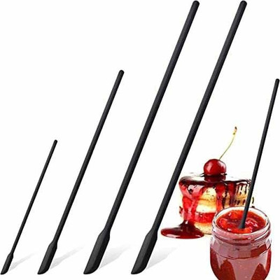 Evona Mini Silicone Spatula for Makeup Kitchen Tiny Scrapers Thin Spatulas for Beauty Rubber Spatula(Pack of 4)