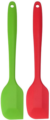 JAMBOREE Silicone Spatula 2 Pc Large Heat Resistant Spatula for Cooking Baking and Mixing Mixing Spatula(Pack of 2)