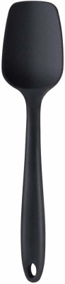 Baskety Silicone Non-Stick Heat Resistant Kitchen Utensil| Spatula Spoon Big 27cm |Pack of 1 BLACK Non-Stick Spatula(Pack of 1)