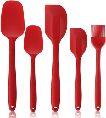 COSKIRA Silicone Spatula Set 5-Piece - 446F Heat-Resistant Baking Spoon Spatula Non-Stick Spatula(Pack of 5)