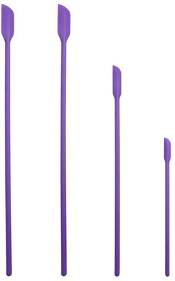 Amulakh Small Silicone Spatula Makeup Spatula Mini Spatula Lotion Stirrer Get Rubber Spatula(Pack of 4)