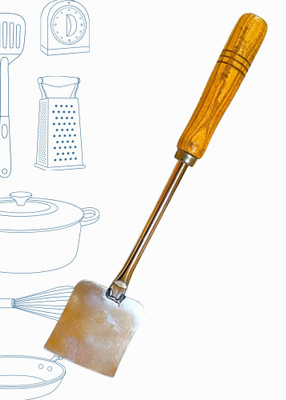 CHAALI Stainless Steel Turner/Spatula With Wooden Handle For Cooking & Baking Wooden Spatula(Pack of 1)