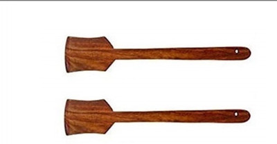 Remarkable Choice 2 Flat New Wooden Spatula(Pack of 2)