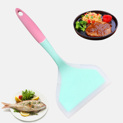 TGOPIT Silicone Spatula Non-stick Wide Turner Heat Resistant Pancakes Fried Cookware Non-Stick Spatula(Pack of 1)