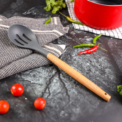 openZest RL_Wood Spoon Stotted Lifting Spatula(Pack of 1)