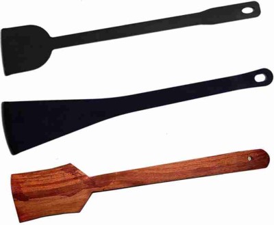 Jayam Traditional Pure Iron dosa Turner Pack of 2 Black… Non-Stick Spatula(Pack of 2)