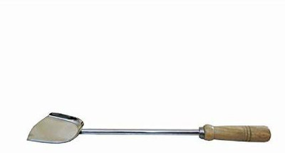 Top Trick Steel Chinese Palta With Wooden Handle Mixing Spatula Mixing Spatula(Pack of 1)